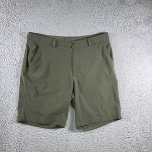 Greg Norman Shorts Men 36 Flat Front Golf Stretch Performance Casual Classic 9''